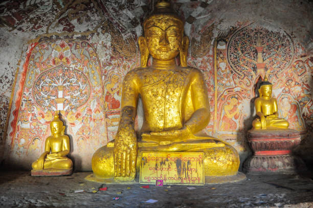 istock Buddha images at Po Win Taung Caves 928208968