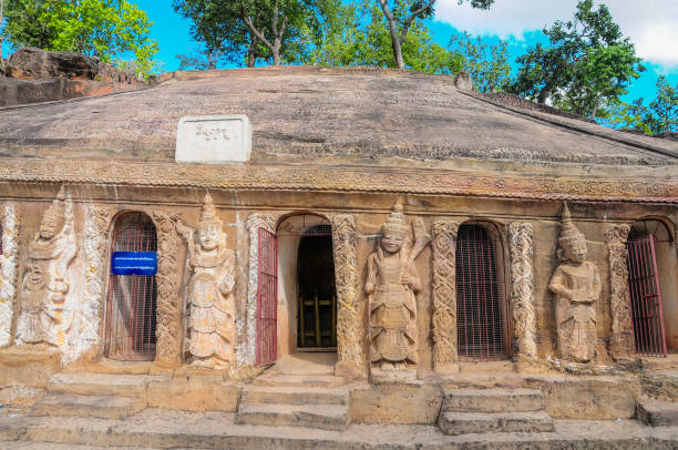 istock Sandstone carvings at Po Win Taung Caves 928209066