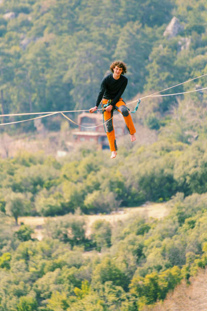 istock Walk a line in the sky.Turkish Highline Carnival in Antalya. 928209828