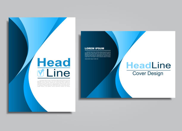 Book album brochure flyer cover design template. Vector illustration. Book and album brochure flyer cover design template. Vector illustration. minimal magazine layout stock illustrations