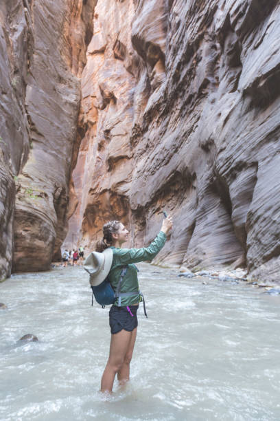 istock Slot Canyon Adventuring 928213026