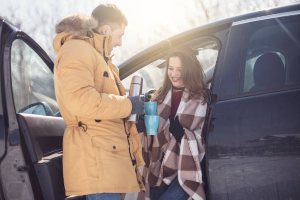 istock Couple enjoying road trtip together 928214740
