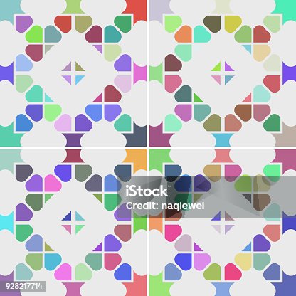 istock Checked textures pattern collection 928217714