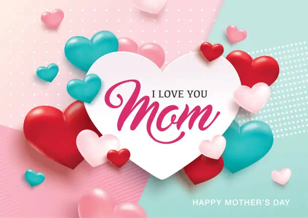 Vector illustration of Happy Mother's Day