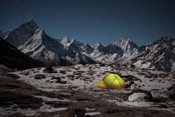 istock Concept of extreme outdoor camping. 928218318