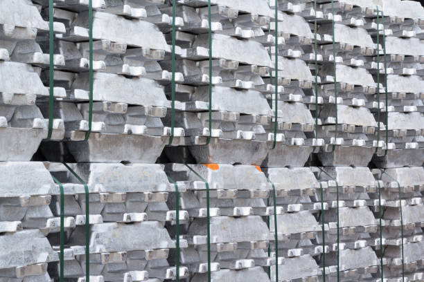 istock aluminium steel bars, metal ingots 928221648