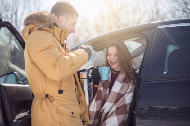 istock Couple enjoying road trtip together 928222496