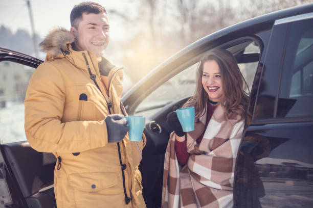 istock Couple enjoying road trtip together 928223894