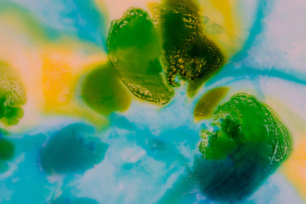 istock Watercolor with green, blue and yellow. 928231632