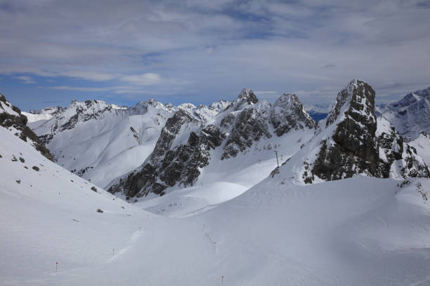 istock Landscape at Ski Resort in Klostertal Mountains. Austria 928239252