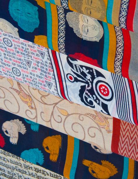 istock Close-Up:Hanging Tibetan Styled Scarves 928250722