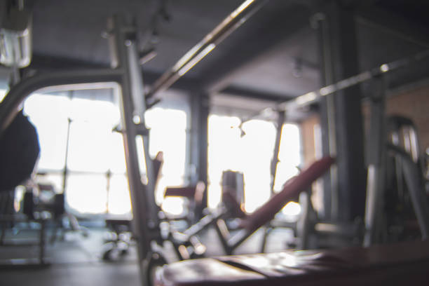 istock Blurred Gym with no people 928250904