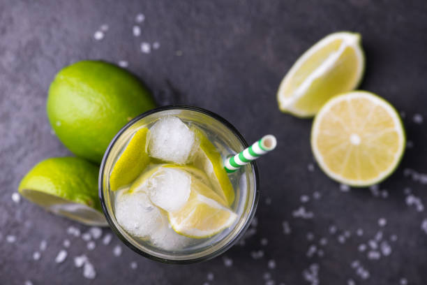 fresh summer alcohol caipirinha