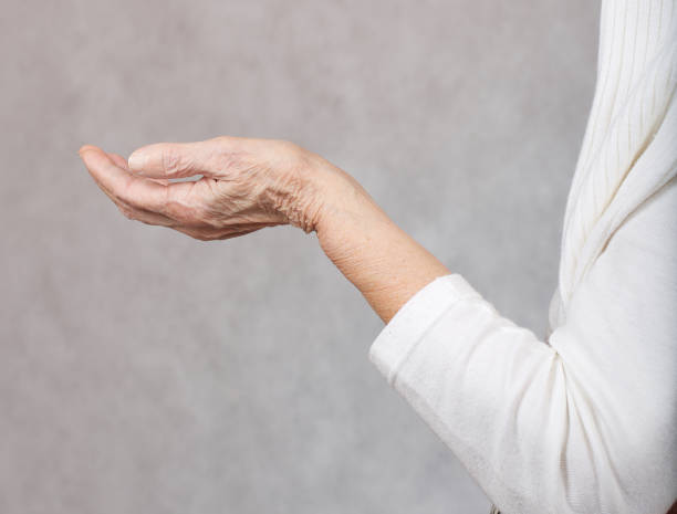 istock Eighty years old woman is asking for help. 928261476