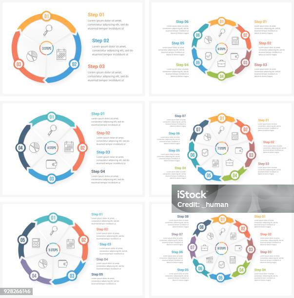 Circle Infographics Stock Illustration - Download Image Now - Circle, Infographic, Cycle - Vehicle
