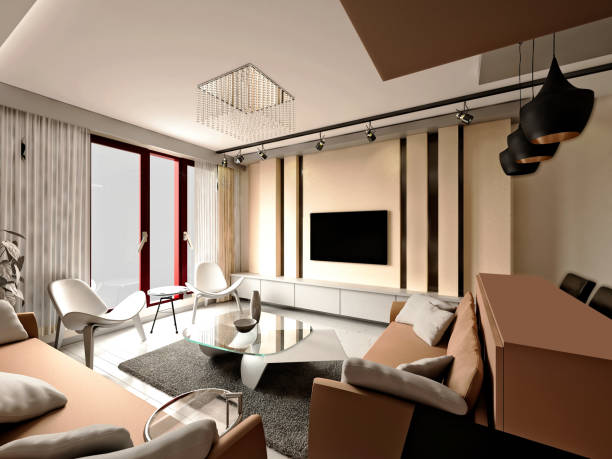 istock 3d render of living room 928275670