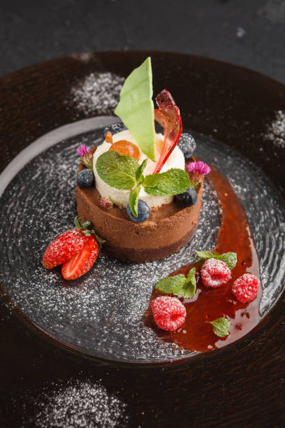 istock Exclusive mousse dessert served at restaurant 928276236