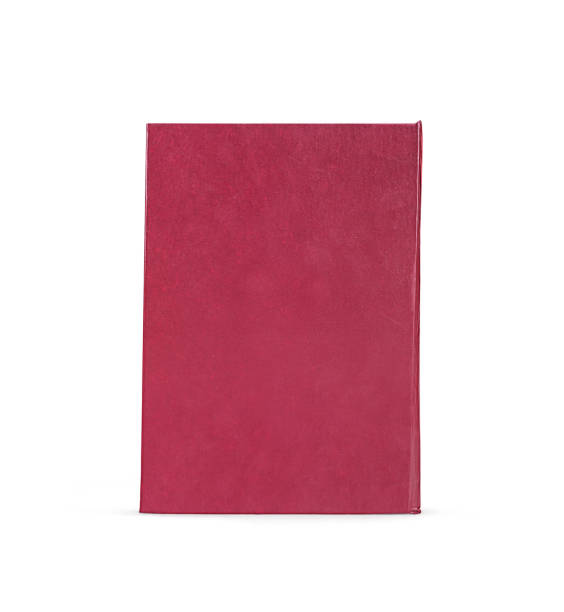 istock Texture of a red book, back part isolated on a white background 928279866