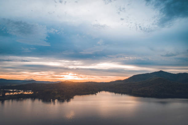 istock Colourful sunset over the lake 928288008