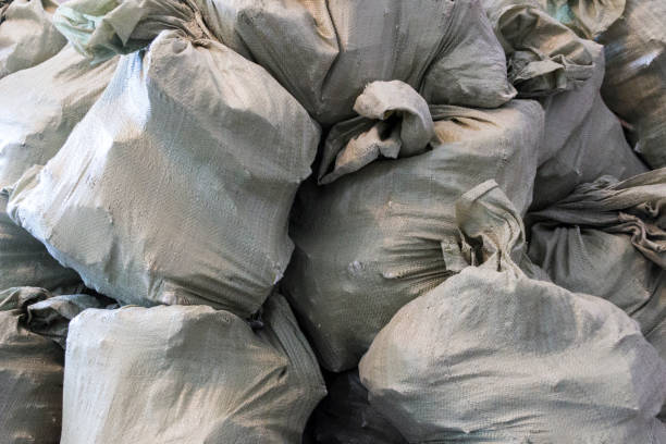 istock Bags with rubbish piles stacked 928306746