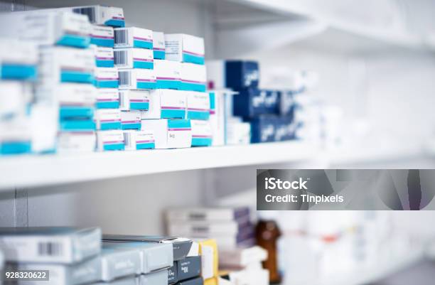 Explore Our Range Of Health Pharmacy Products Stock Photo - Download Image Now - Medical Supplies, Pharmacy, Retail