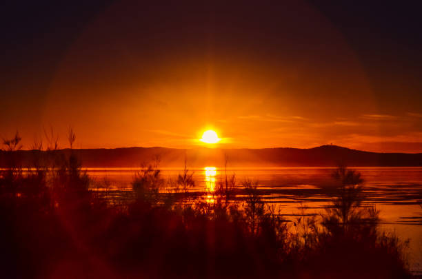Beautiful Sunset Near Lake