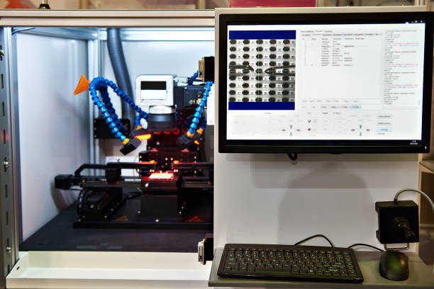 istock Complex for laser fitting of resistors 928337874