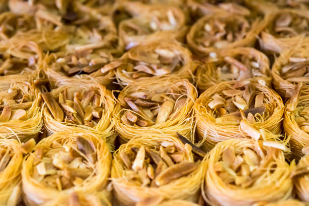 istock Round Baklava in market 928342832