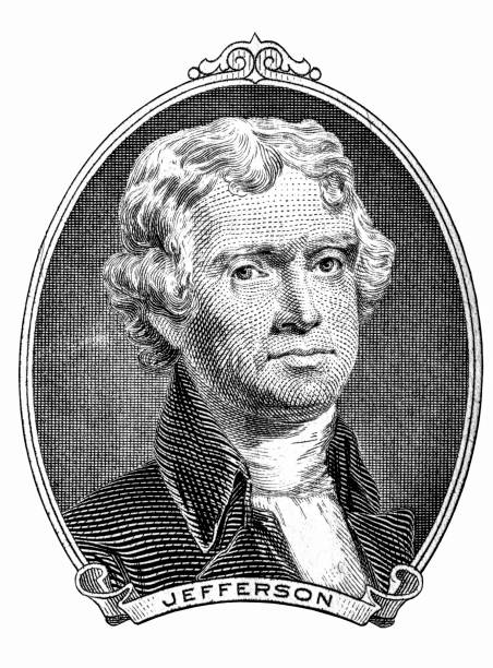 istock Save Download Preview Thomas Jefferson portrait on a white background 928344124