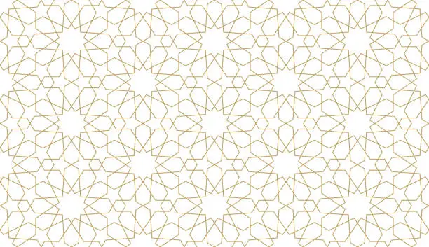 Vector illustration of Seamless pattern in authentic arabian style.