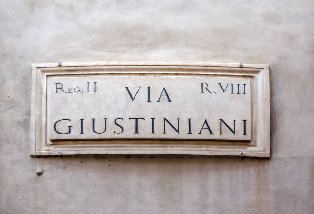 istock Street sign in Rome, Italy 928344422