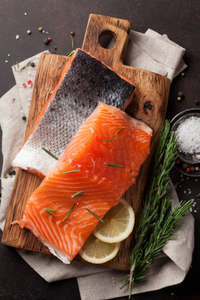 istock Raw salmon fish fillet 928344440