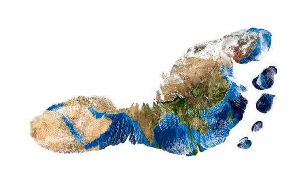 istock Foot print of Asia 928346990