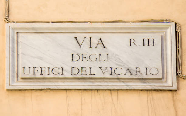 istock Street sign in Rome, Italy 928347516