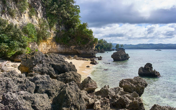 istock White beach rocky view on Boracay, Philippines 928353232