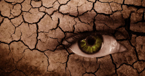 istock Digital Composite Image Of Woman And Drought Land 928353418