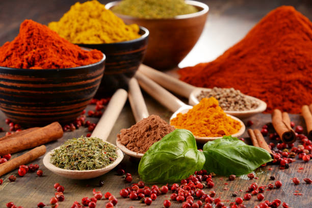 istock Variety of spices on kitchen table 928360068