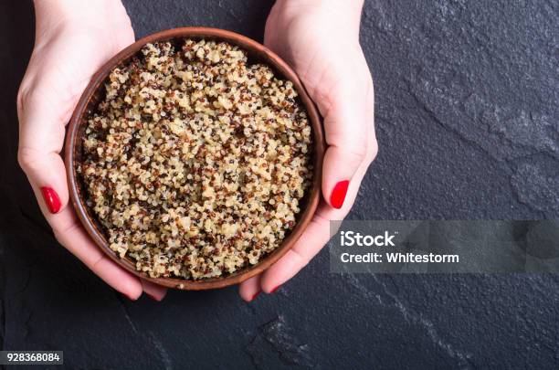 Healthy Cooked Quinoa Stock Photo - Download Image Now - Ancient, Antioxidant, Backgrounds