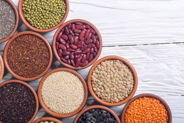 istock Cereals and beans in bowl 928368490