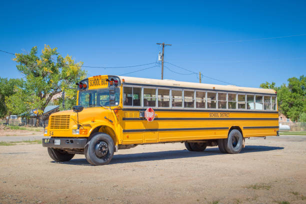 istock Traditional yellow school bus in North America 928387466
