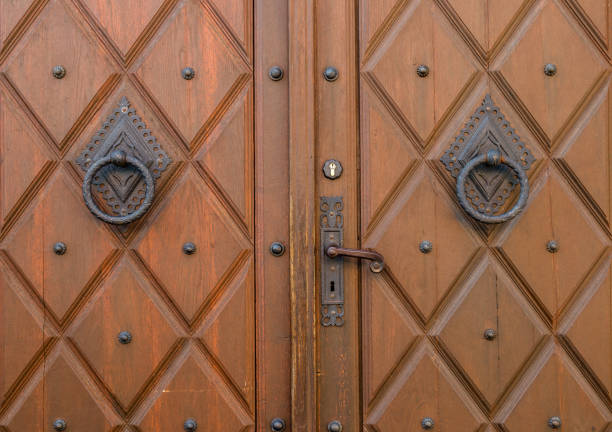 istock Fittings on a church door 928395382