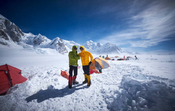 istock Mountaineers in camp 01 on Denali. 928396132