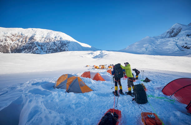 istock Mountaineers prepare in camp 01 to climb Denali. 928396272