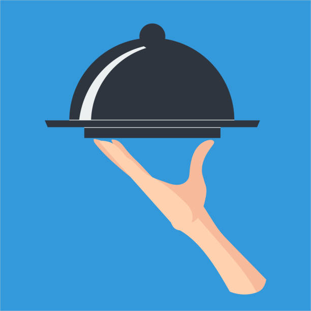 istock Hand holding a platter for serving food with closed lid 928410630