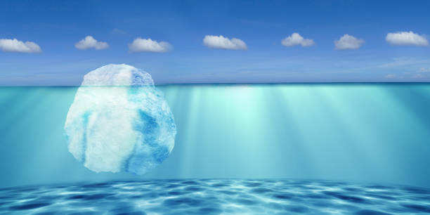 istock 3d rendering of Iceberg with nice background sky 928411584