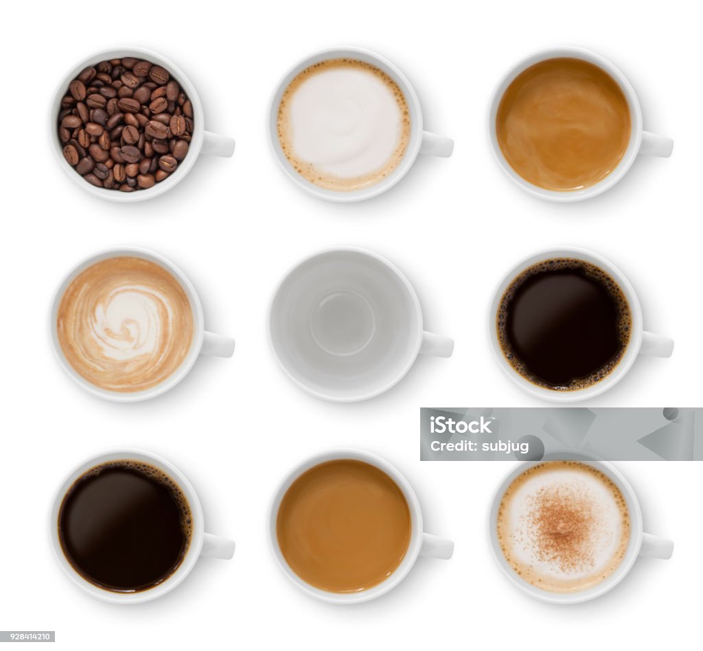 Colección de tazas de café (con ruta) - Foto de stock de Café - Bebida libre de derechos