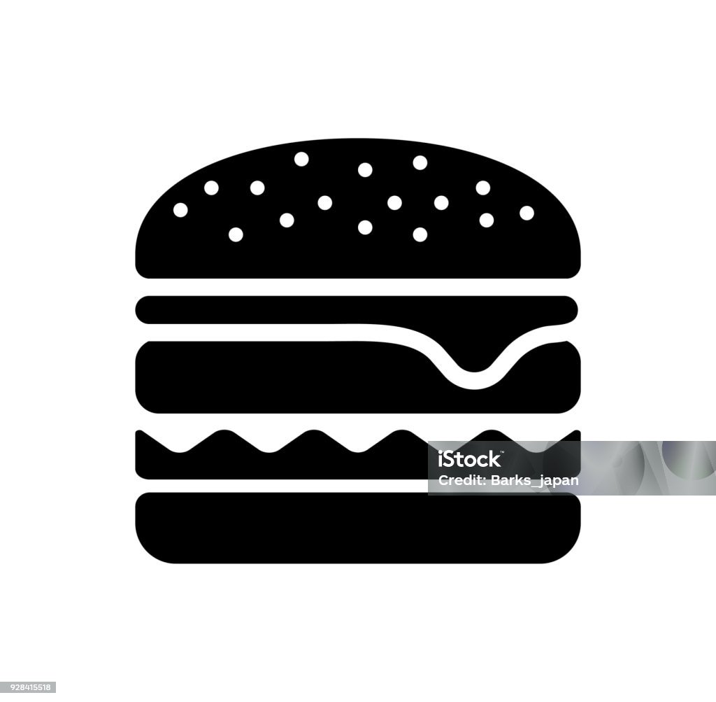 hamburger / junk food icon Burger stock vector