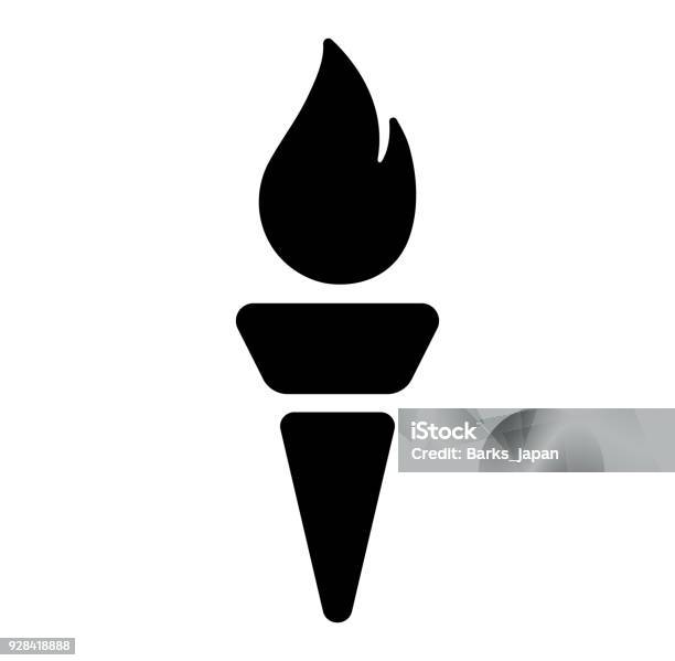 Icon Api Obor Api Obor Ikon Api Suci Ilustrasi Stok - Unduh Gambar Sekarang - Obor ...