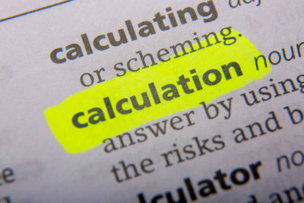 istock Calculation printed and defined in the English dictionary 928422264