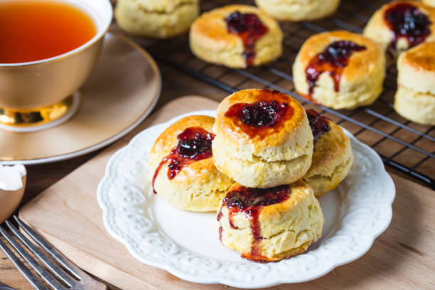 istock English scones with cream and strawberry jam 928426450